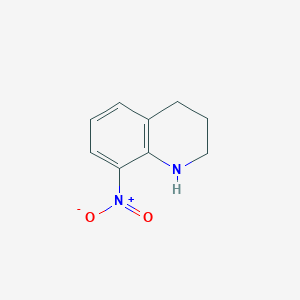 molecular formula C9H10N2O2 B1355276 8-Nitro-1,2,3,4-tetrahydroquinoline CAS No. 39217-93-1