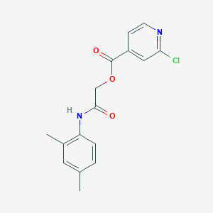 molecular formula C16H15ClN2O3 B13552782 [(2,4-Dimethylphenyl)carbamoyl]methyl 2-chloropyridine-4-carboxylate 