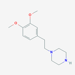 molecular formula C14H22N2O2 B1355279 1-[2-(3,4-Dimethoxyphenyl)ethyl]piperazine CAS No. 86136-56-3