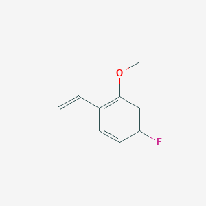 molecular formula C9H9FO B13552801 1-Ethenyl-4-fluoro-2-methoxybenzene 