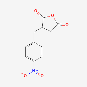 molecular formula C11H9NO5 B13552837 3-[(4-Nitrophenyl)methyl]oxolane-2,5-dione 