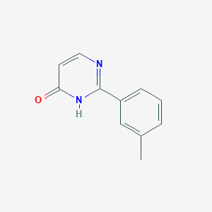 molecular formula C11H10N2O B1355288 4(3H)-Pyrimidinone, 2-(3-methylphenyl)- 