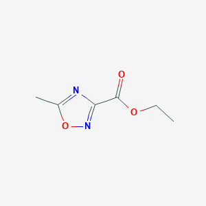 molecular formula C6H8N2O3 B1355291 Ethyl 5-methyl-1,2,4-oxadiazole-3-carboxylate CAS No. 40699-38-5