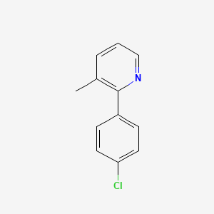 molecular formula C12H10ClN B1355293 2-(4-氯苯基)-3-甲基吡啶 CAS No. 101419-77-6