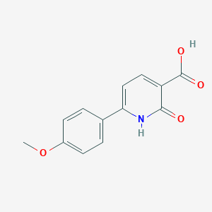 molecular formula C13H11NO4 B135530 6-(4-甲氧基苯基)-2-氧代-1,2-二氢吡啶-3-羧酸 CAS No. 147269-07-6