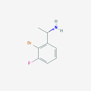 molecular formula C8H9BrFN B13553029 (S)-1-(2-Bromo-3-fluorophenyl)ethanamine 