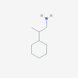 molecular formula C9H19N B1355304 2-Cyclohexylpropan-1-amine 