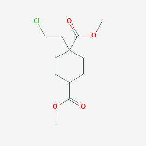 molecular formula C12H19ClO4 B1355305 1-(2-氯乙基)环己烷-1,4-二甲酸二甲酯 CAS No. 106004-06-2