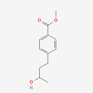 molecular formula C12H16O3 B13553063 Methyl 4-(3-hydroxybutyl)benzoate 
