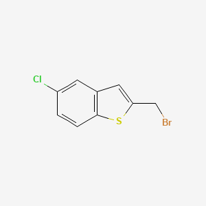 molecular formula C9H6BrClS B1355309 2-(Bromomethyl)-5-chloro-1-benzothiophene CAS No. 99592-53-7