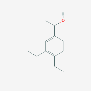 molecular formula C12H18O B1355311 Benzenemethanol, 3,4-diethyl-alpha-methyl- 