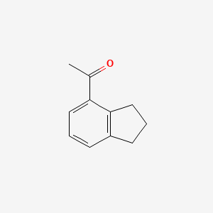 molecular formula C11H12O B1355315 1-(2,3-Dihydro-1h-inden-4-yl)ethanone CAS No. 38997-97-6