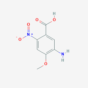 molecular formula C8H8N2O5 B13553453 5-Amino-4-methoxy-2-nitrobenzoic acid 