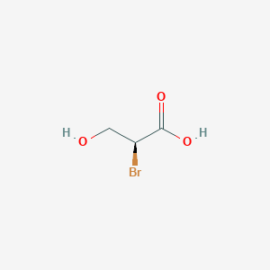 molecular formula C3H5BrO3 B1355351 (2S)-2-bromo-3-hydroxypropanoic acid CAS No. 70671-46-4