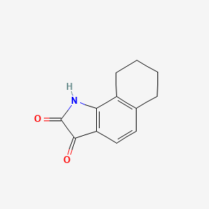 molecular formula C12H11NO2 B1355353 6,7,8,9-Tetrahydro-1H-benzo[g]indole-2,3-dione CAS No. 92952-46-0