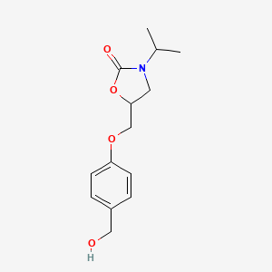 5-[[4-(Hydroxymethyl)phenoxy]methyl]-3-propan-2-yl-1,3-oxazolidin-2-one