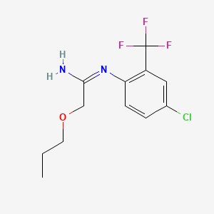 Ethanimidamide, N-(4-chloro-2-(trifluoromethyl)phenyl)-2-propoxy-