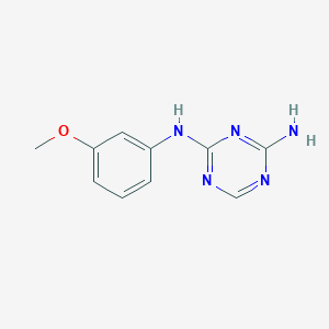 molecular formula C10H11N5O B1355361 N-(3-methoxyphenyl)-1,3,5-triazine-2,4-diamine CAS No. 69025-47-4
