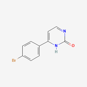 molecular formula C10H7BrN2O B13553761 4-(4-Bromophenyl)pyrimidin-2-ol 