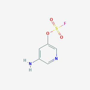 molecular formula C5H5FN2O3S B13553834 5-Aminopyridin-3-ylsulfurofluoridate 