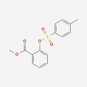 molecular formula C15H14O5S B13553861 Methyl 2-[(4-methylbenzenesulfonyl)oxy]benzoate 