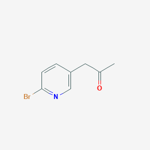 molecular formula C8H8BrNO B13553871 1-(6-Bromopyridin-3-yl)propan-2-one 