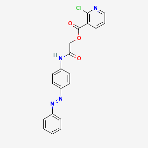 molecular formula C20H15ClN4O3 B13553918 {[4-(2-Phenyldiazen-1-yl)phenyl]carbamoyl}methyl 2-chloropyridine-3-carboxylate CAS No. 522627-39-0