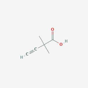molecular formula C6H8O2 B1355394 2,2-Dimethylbut-3-ynoic acid CAS No. 56663-76-4