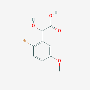 molecular formula C9H9BrO4 B13553945 2-Bromo-5-methoxymandelic acid 