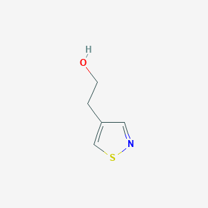 molecular formula C5H7NOS B13554007 2-(1,2-Thiazol-4-yl)ethan-1-ol 