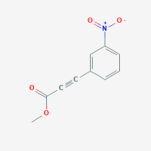molecular formula C10H7NO4 B13554030 Methyl 3-(3-nitrophenyl)prop-2-ynoate CAS No. 7515-22-2