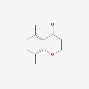 molecular formula C11H12O2 B1355405 5,8-Dimethyl-2,3-dihydrochromen-4-one CAS No. 21875-91-2