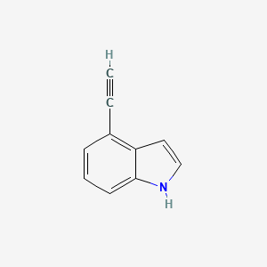 molecular formula C10H7N B1355412 4-Ethynyl-1H-indole CAS No. 102301-81-5