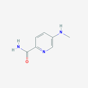molecular formula C7H9N3O B13554134 5-(Methylamino)pyridine-2-carboxamide 