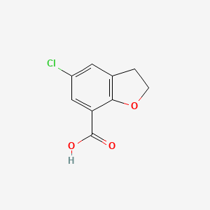 molecular formula C9H7ClO3 B1355415 5-Chloro-2,3-dihydro-1-benzofuran-7-carboxylic acid CAS No. 108551-58-2