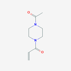molecular formula C9H14N2O2 B13554183 1-(4-Acetylpiperazin-1-yl)prop-2-en-1-one 
