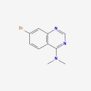 molecular formula C10H10BrN3 B13554191 7-bromo-N,N-dimethylquinazolin-4-amine 