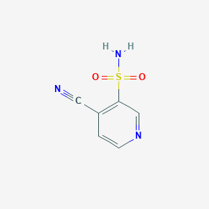molecular formula C6H5N3O2S B13554224 4-Cyanopyridine-3-sulfonamide 