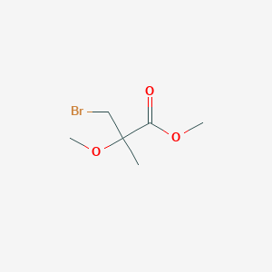 molecular formula C6H11BrO3 B1355435 Methyl 3-bromo-2-methoxy-2-methylpropanoate CAS No. 82270-54-0