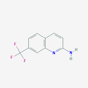 molecular formula C10H7F3N2 B1355436 7-(Trifluoromethyl)quinolin-2-amine CAS No. 113508-12-6