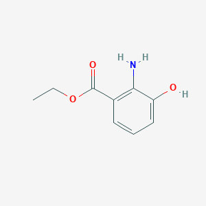 molecular formula C9H11NO3 B1355463 Ethyl 2-amino-3-hydroxybenzoate CAS No. 606-13-3