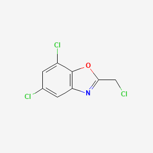 molecular formula C8H4Cl3NO B1355476 5,7-Dichloro-2-(chloromethyl)benzoxazole 