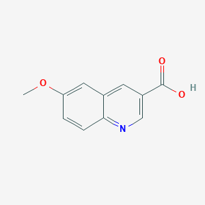 molecular formula C11H9NO3 B1355483 6-Methoxyquinoline-3-carboxylic acid CAS No. 71082-47-8