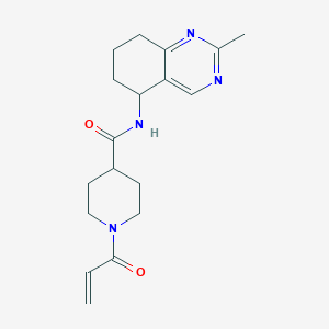 molecular formula C18H24N4O2 B13554840 1-Acryloyl-N-(2-methyl-5,6,7,8-tetrahydroquinazolin-5-yl)piperidine-4-carboxamide 