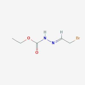 molecular formula C5H9BrN2O2 B1355485 Ethyl 2-(2-bromoethylidene)-1-hydrazinecarboxylate CAS No. 62105-91-3
