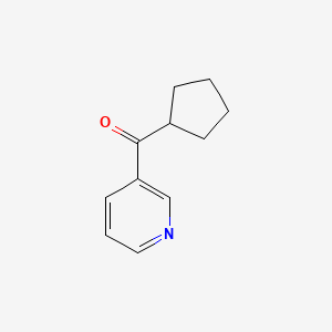molecular formula C11H13NO B1355486 Cyclopentyl(pyridin-3-yl)methanone 