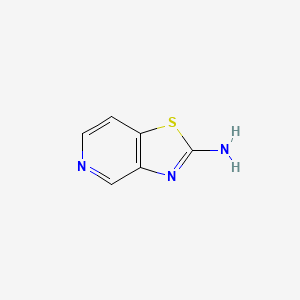 molecular formula C6H5N3S B1355487 Thiazolo[4,5-c]pyridin-2-amine CAS No. 89786-54-9