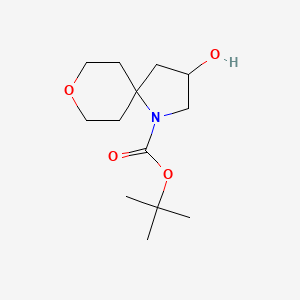 molecular formula C13H23NO4 B13554931 Tert-butyl 3-hydroxy-8-oxa-1-azaspiro[4.5]decane-1-carboxylate 