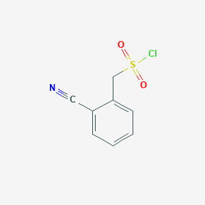 molecular formula C8H6ClNO2S B1355495 (2-Cyanophenyl)methanesulfonyl chloride CAS No. 51045-34-2