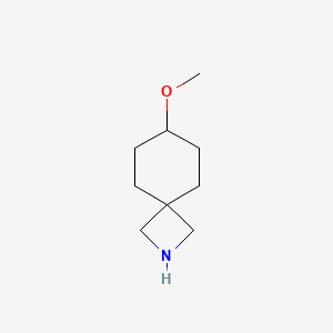 molecular formula C9H17NO B13554967 7-Methoxy-2-azaspiro[3.5]nonane 